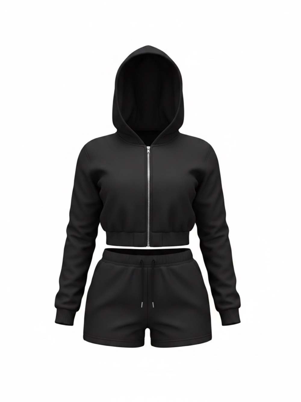 Black Hoodie Set